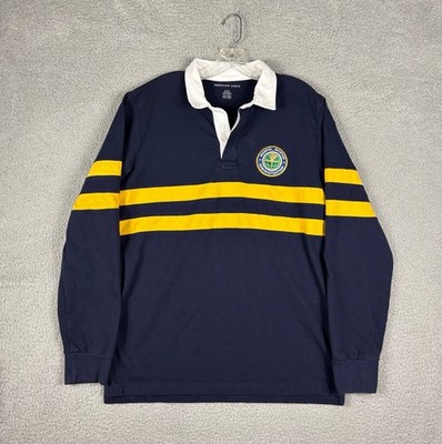 Federal Aviation Administration Rugby Shirt Men s Medium Blue American Eagle FAA