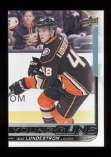 2018-19 UPPER DECK YOUNG GUNS ROOKIE RC #466 ISAC LUNDESTROM