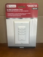 UtiliTech Digital In-Wall Countdown Indoor Timer 0608718 SEALED