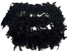 80 Gram Feather Boa 6 Feet&mdash;Black&mdash;Boas/Halloween/Clothing&mdash;NEW&mdash;SHIPS IN 24 HOURS&mdash;