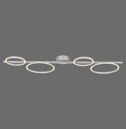 LED Deckenleuchte Metall 120 cm lang 3000 K Schwarz dimmbar Deckenlampe - Bild 1 von 7