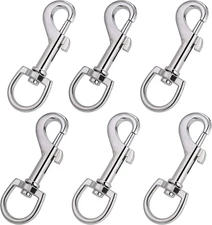 Swivel Snap Hooks, Hanlongyu Metal Heavy Duty Dog Leash Clasp Stainless Steel, M