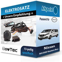 Towtec E-Satz 13Polig Fahrzeugspezifisch Passend für Nissan NV300 Kasten/Bus NEU
