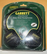 Garrett ClearSound Easy Stow In-Line Volume Metal Detector Headphones 1612700New