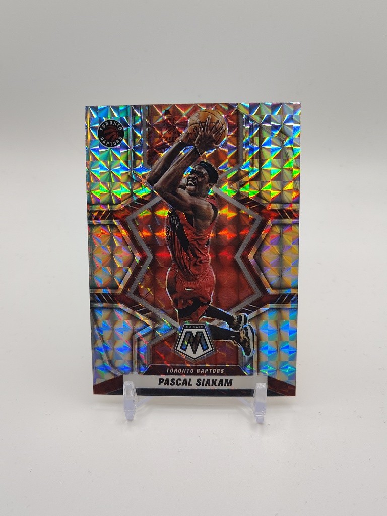 2021-22 Panini Mosaic Pascal Siakam Silver Mosaic Prizm Toronto Raptors #63