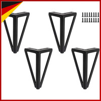 Ersatz MöBelfüßE Metall Schwarz 15Cm 4 StüCk Tischbeine SchrankfüßE Sofa StüHle
