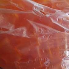 Orange Plastic Pill Bottles with White Caps, Empty, Bulk Lot 200 