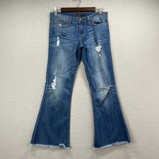 Flying Monkey Flare Jeans Women 26 Blue Distr...