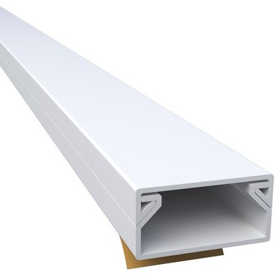 WDK2010SW 2700100 Cable Duct Self Adhesive 20x10mm 10m, White 10 Pack 1m /...