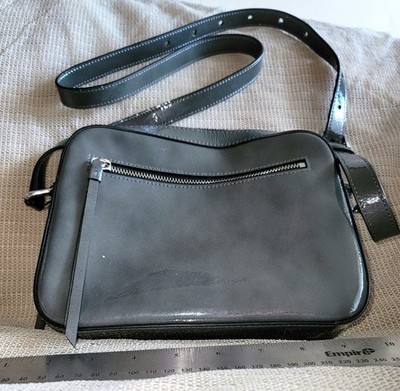 Pre-owned All Saints Dark Grey Leather Captain Lea Handbag