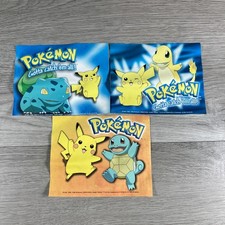 Vintage Pokémon Window Cling Lot Pikachu Cha...