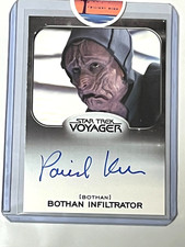 STAR TREK VOYAGER PATRICK KERR SIGNED CARD