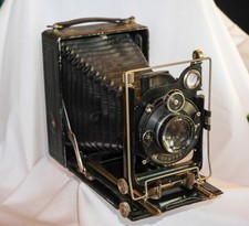 Zeiss Ikon 9x12 Folding View Camera w/Xenostar Anastignat 135mm 1:4.5, w/holders