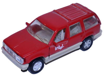 1994 Road Champions Ford Truck Series 1:43 Red Ford Explorer INTEL Company Logo