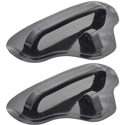 Kajakgriff Abschleppschnalle PVC Schwarz Traktion 2 Stück 7.2 X 11.5 Cm