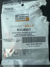 Schluter Jolly EV/J80AT 4 Pieces Satin Nickel Anodized Aluminum Trim
