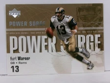 2002 Upper Deck Power Surge Kurt Warner #PS-13 HOF
