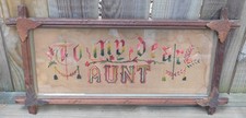 8.5 x 20.5 Antique To My Dear Aunt Sampler in...