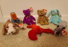 Ty Beanie Babies - Lot of 7 MINT plus McDonald's Ty Beanie Babies Set of 12
