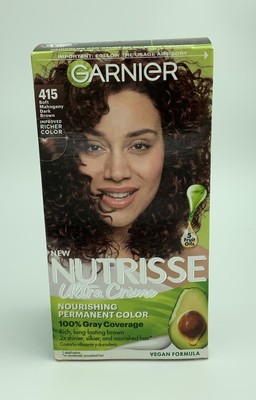 Garnier Hair Color Nutrisse Nourishing CremeSoft mahogany Dark Brown Boxed