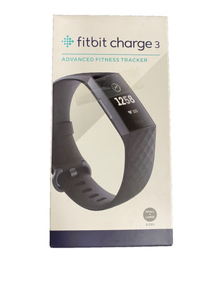 Fitbit Charge 3 Fitness Activity Tracker With Charge Cord, Band, Graphite/Black