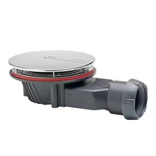 Bonde de douche extra-plate SLIM+ – Dôme ABS chromé
