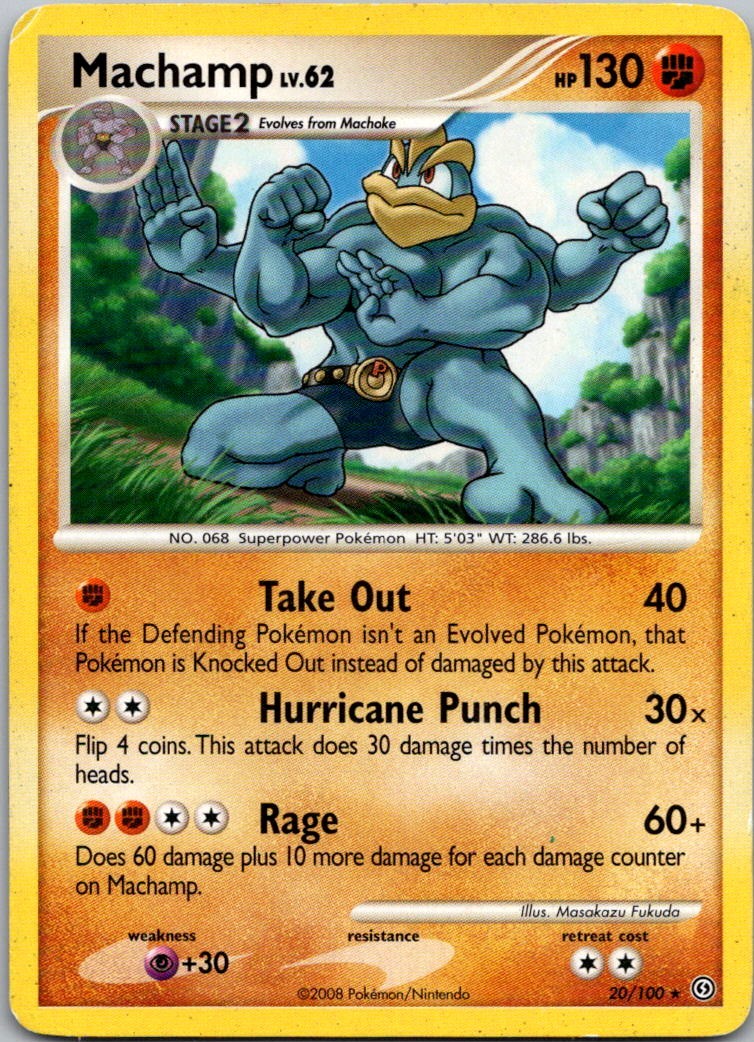 2008 Stormfront Machamp Rare #20/100
