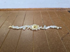 vintage Ajax Knob Backplates decorative ornate whitewash finish Ajax 1058