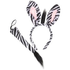 Zebra Headband Set for Kids Assorted Color Durable Animal Cosplay Accessory