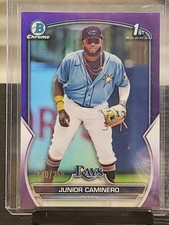 2023 Bowman Chrome 1st Bowman Purple #BCP-61 Junior Caminero 140/250 (TP)