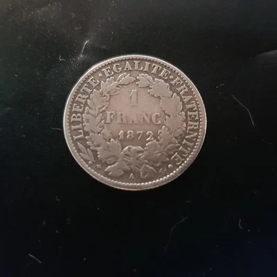 1 Franc argent Cérès 1872 A - Photo 1/2