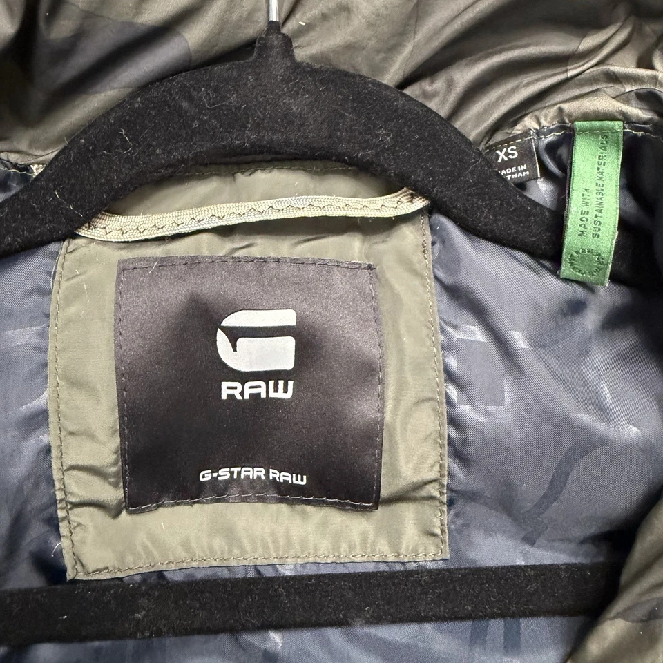 G-Star Raw Men’s XS Camo Puffer Vest Green Namic Lite Streetwear Utility Outdoor - Image 3 of 4