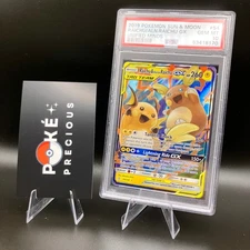 PSA 10 - RAICHU & ALOLAN RAICHU GX 2019 Unified Minds 54/236 S&M Pikachu MINT
