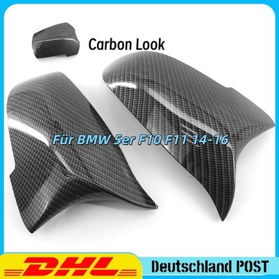Carbon Look Performance Spiegelkappen Rückspiegel für BMW F10 F18 14-16 LCI
