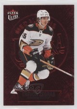 2021-22 Upper Deck Fleer Ultra Medallions Ruby Red 4/50 Trevor Zegras #M-50 0is9