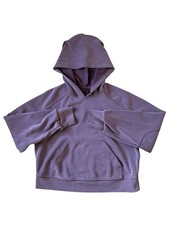Lululemon Softstreme Hoodie Cropped Purple SoftModal Blend Size 4 Pullover Scuba