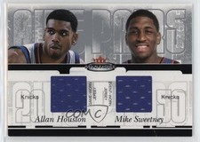 2003 Fleer Mystique Awe Pairs Dual Jerseys /350 Allan Houston Mike Sweetney 1gh7
