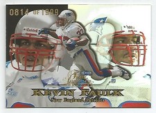 KEVIN FAULK RC #ROW 3, SEAT 172 1999 FLEER FLAIR SHOWCASE 0814/1999
