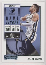 2018-19 Panini Contenders Game Ticket Green Dillon Brooks #70 qc6