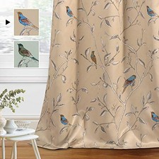 Blackout Curtains for Bedroom 63 Inches Length Thermal 52"W x 63"L Taupe