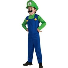 Rubies Nintendo Mario Brothers Luigi Halloween Child Costume  Medium - Open Box