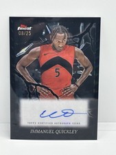 2024-25 Topps Finest Black Refractor /25 Immanuel Quickley #ES-IQ Auto