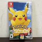 Pokemon Let's Go Pikachu Nintendo Switch Game 2018 Complete in Case CIB LikeNEW