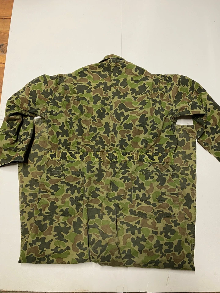 Vintage Hudson Bay Duck Camouflage Overalls Mens XL Herters Made USA Hunting - Image 4 of 4