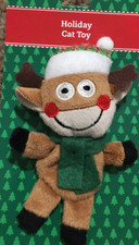 Holiday Christmas Small Reindeer Cat Toy-Brand New-SHIPS N 24 HOURS