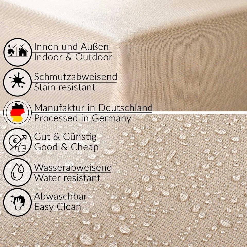 Nappe Textile en Coton et Polyester Lavable - Ornement uni - Tissu Jacquard d... - Photo 4/4