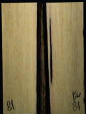Black/White Ebony 81 Knife Scales 5"x 1.8" x 5/16" see 100 woods in my store