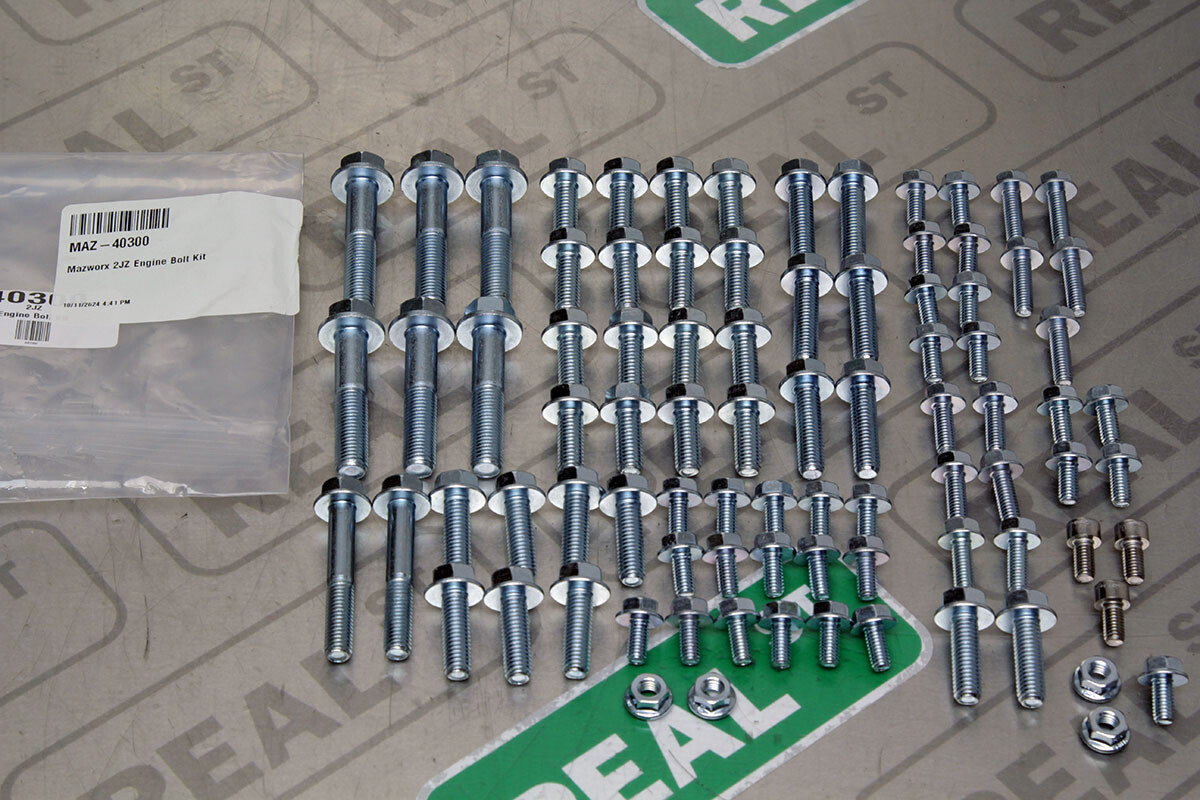 jza70　1104040 Mazworx 2JZ Engine Bolt Kit 10.9 for Toyota Supra 93-98 MKIV 2JZ