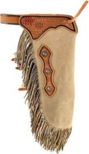 Softy Leather Western Chinks Chaps Soft Quality Horse Trail Riding.