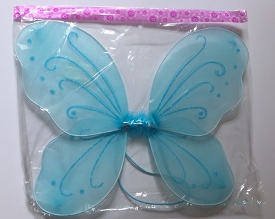 New! Buyterfly Wings With Straps Width 14.5 in Blue